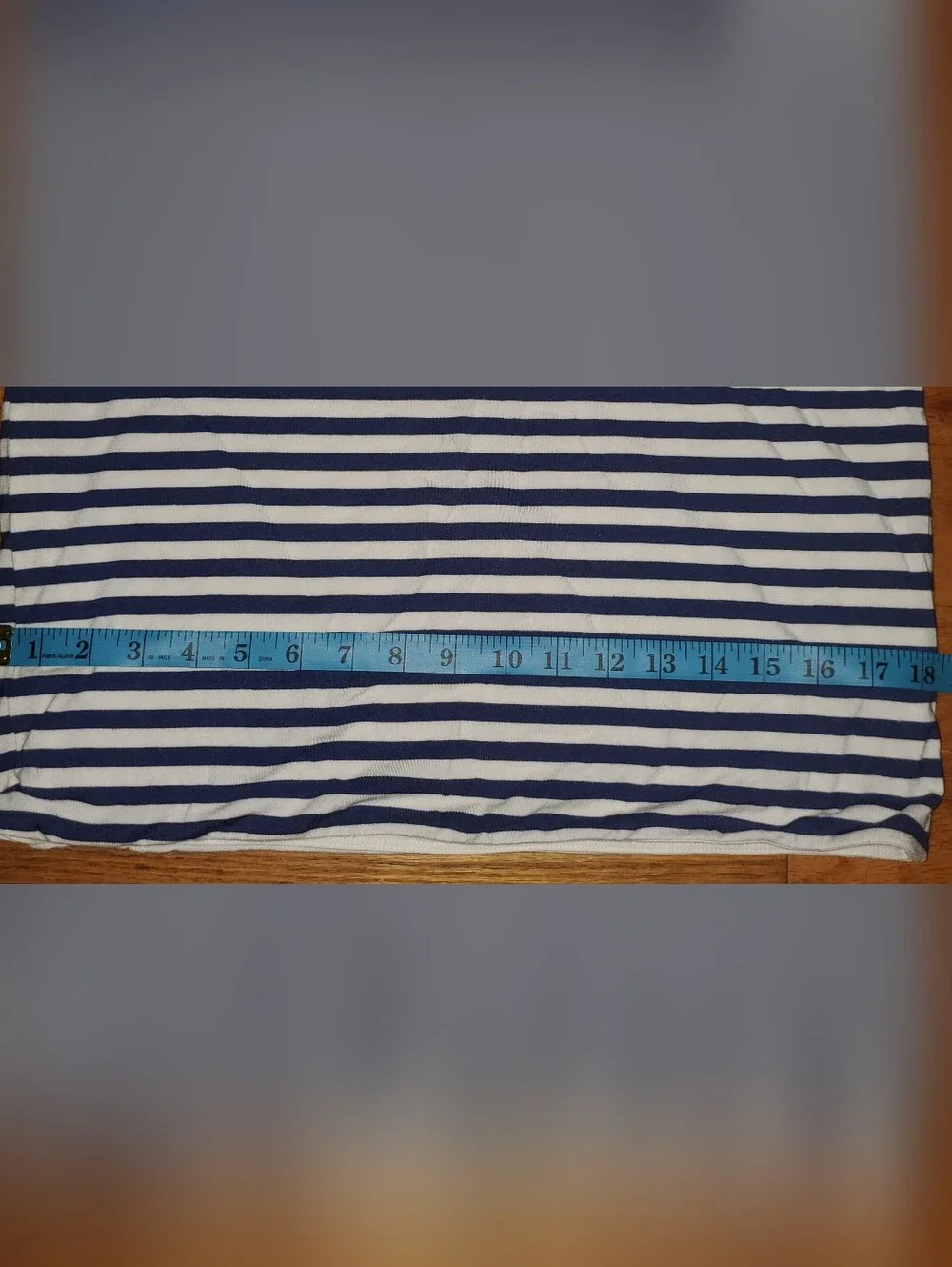 J Crew. Striped Off-Shoulder Top in Navy and White